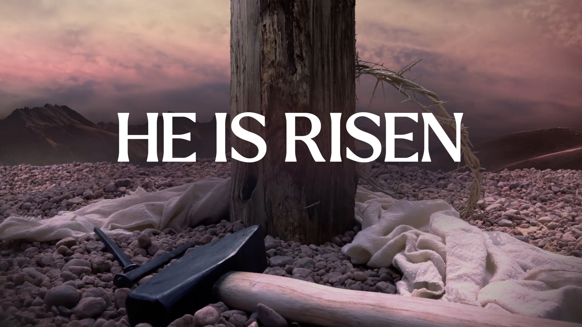 He Is Risen Calvary Church Motion Graphics Easter