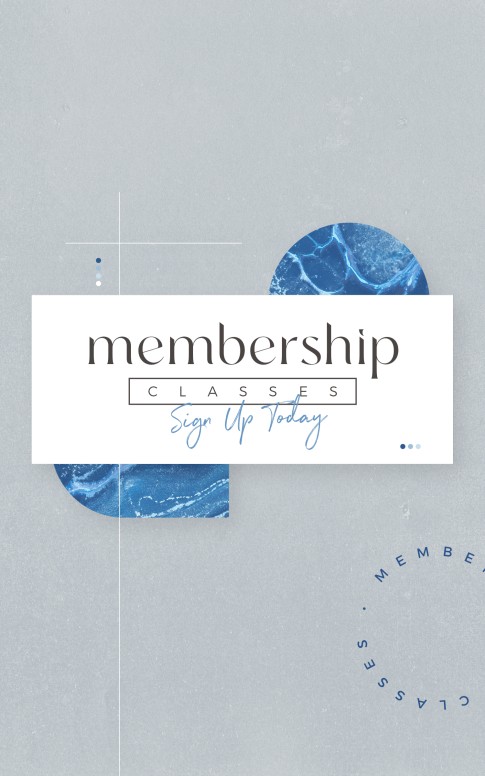 Membership Classes Pre Service Spring Bulletin Cover