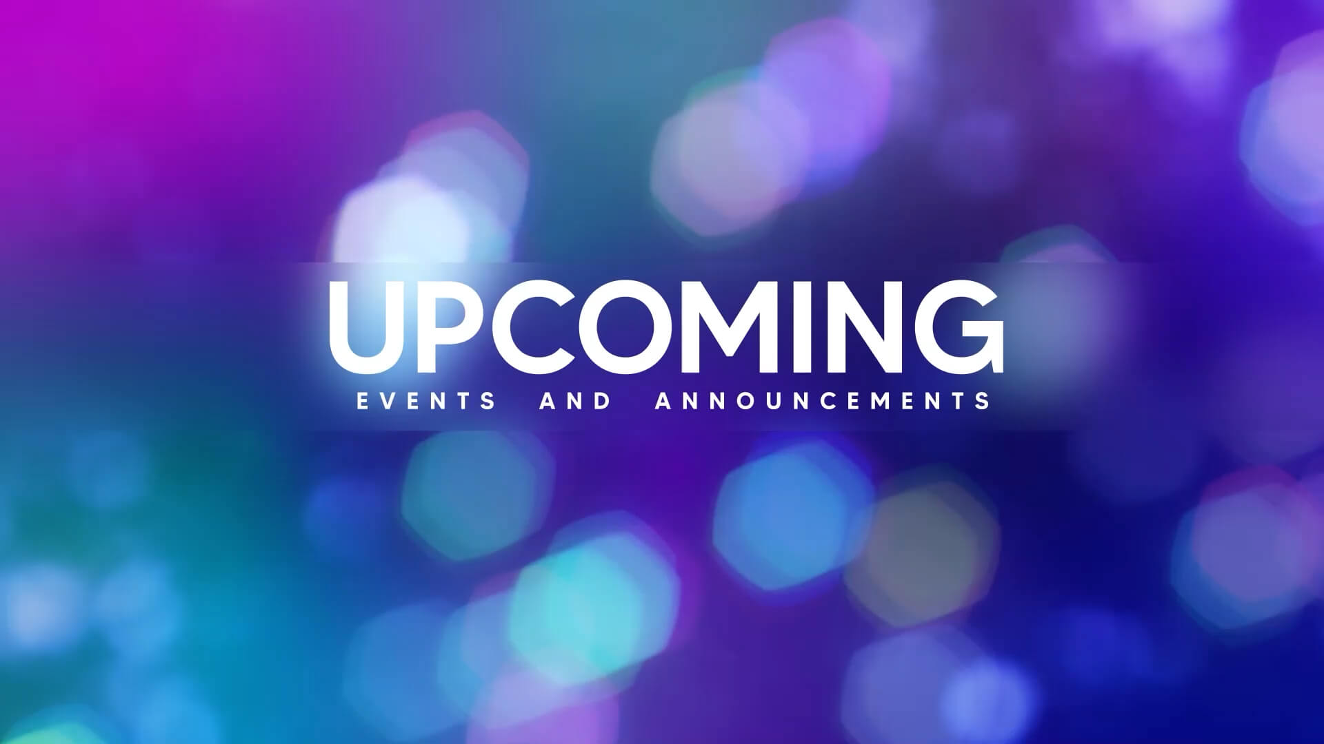 Upcoming Bokeh Lights Motion Graphics