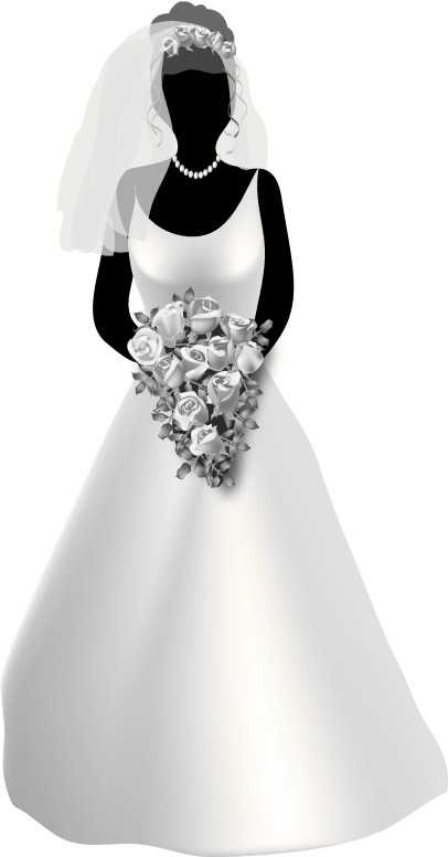 Bride Shown From Front