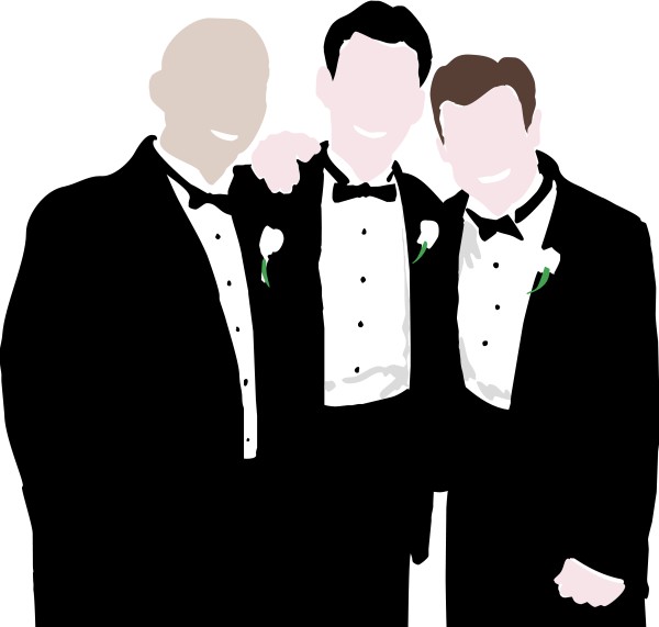 Groom and Friends