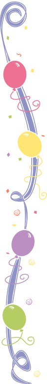 Ribbon Border with Balloons