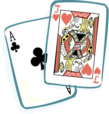Ace and Jack Playing Cards