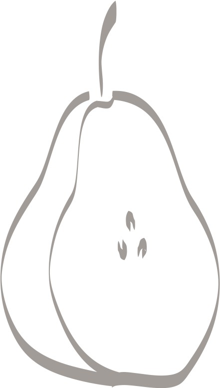 Sliced Pear Decoration