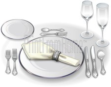 Formal Place Setting with China