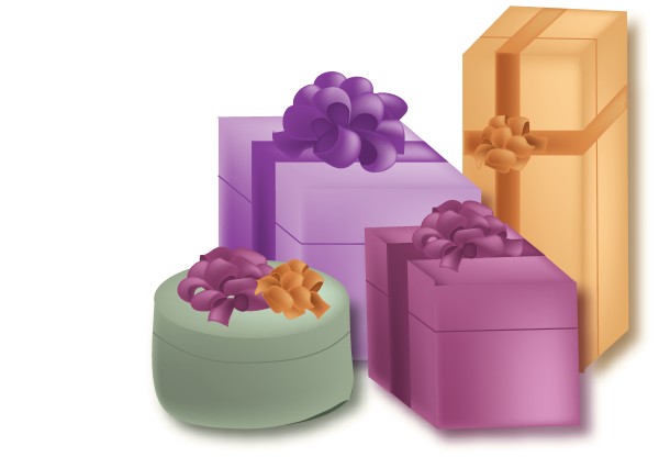 Jewel Colors Wrapping Paper