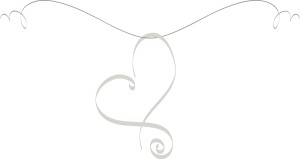 Hanging Spiral Heart Flourish