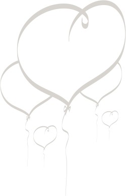 Heart Balloons Rising