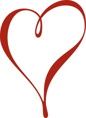 Contemporary Red Heart