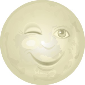 Man in the Moon Winking