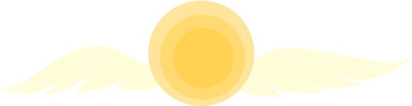 Sun with Angel Wings