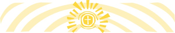 Gold Sunrise Cross Header