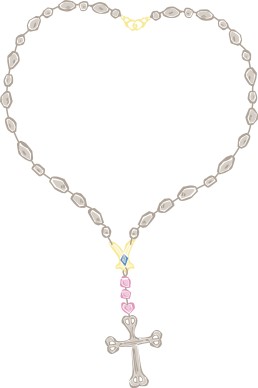 Heart Shaped Cross Necklace