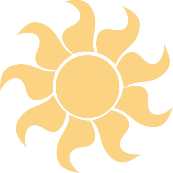 Orange Stylized Sun