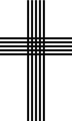 Architectural Cross with Beams