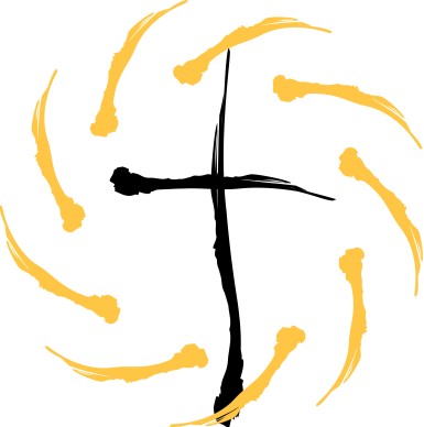 Glowing Abstract Cross