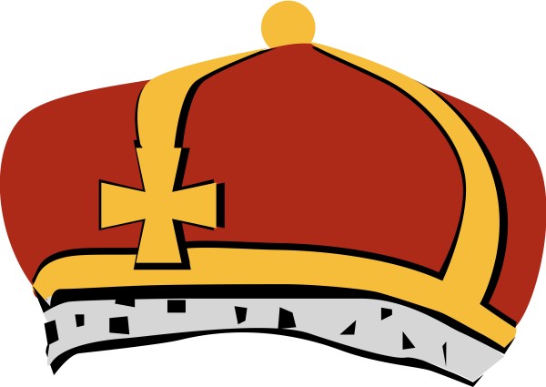 Red and Grey Bishop's Crown