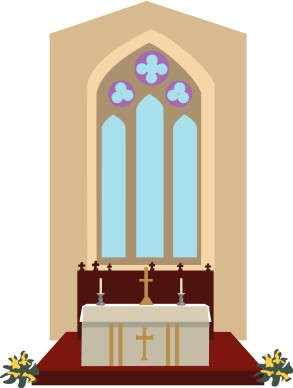 Alter and Window in Church