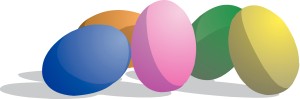 Brightly Dyed Eggs