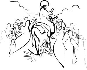 Jesus Riding on Palm Sunday