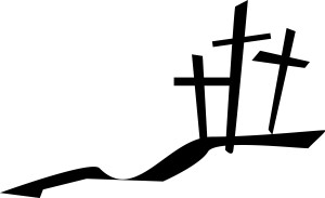 Three Crosses on a Hill