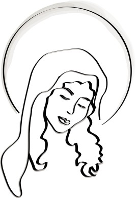 Radiant Mary at the Birth of Christ