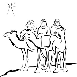woodcut Style Three Wise Men
