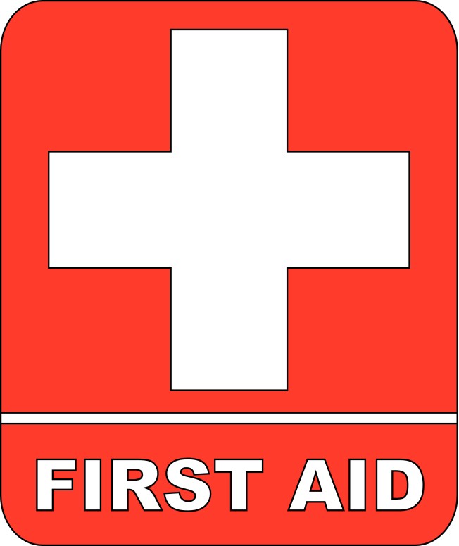 Red First Aid Sign
