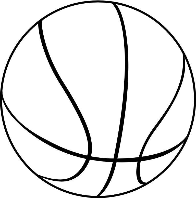Black and White Basketball