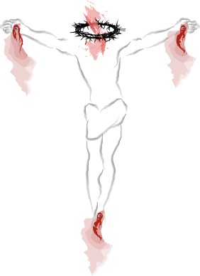 Abstract Bleeding Christ