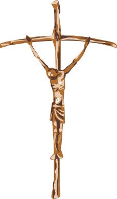 Stylistic Jesus on Cross