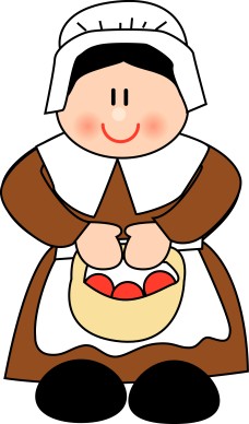 Cute Pilgrim Woman