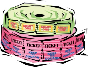 Festive Ticket Rolls