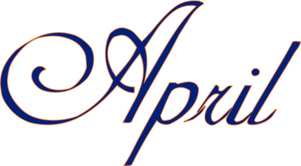 Elegant Navy Blue April
