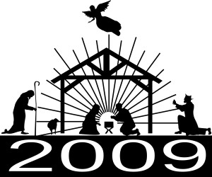 2009 Nativity Scene Silhouette