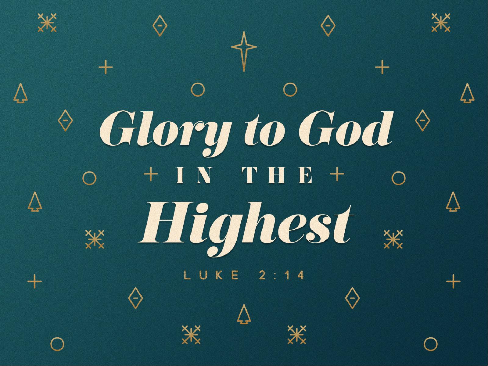 Glory To God In The Highest Christmas PowerPoint