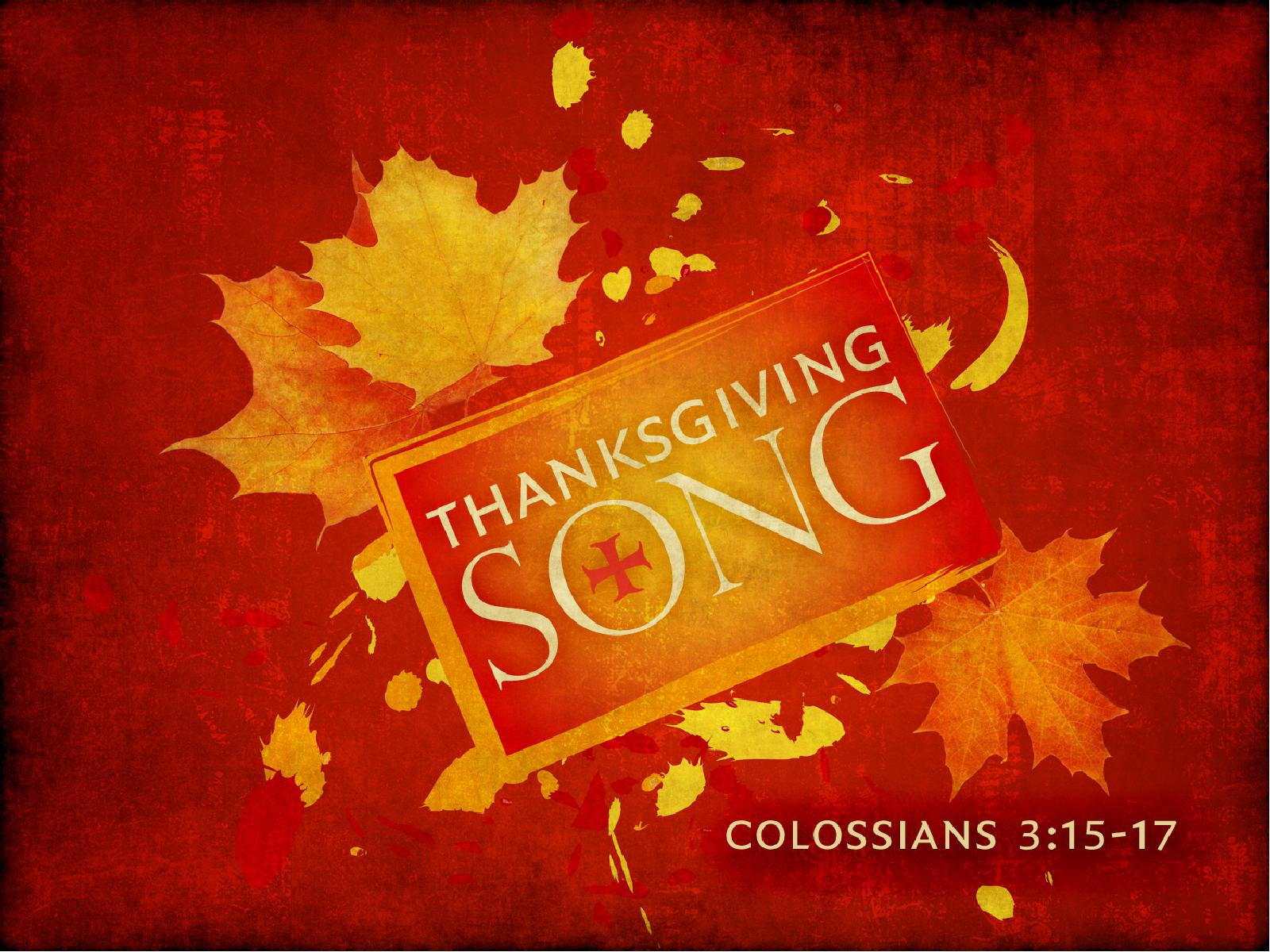 Thanksgiving Song PowerPoint
