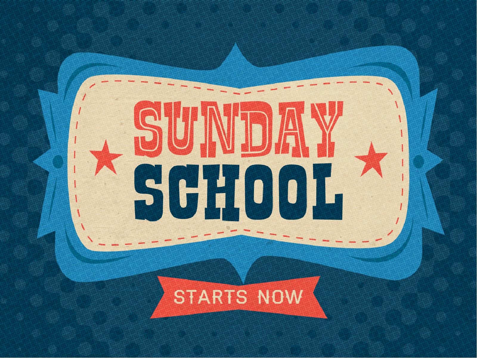 Retro Sunday School Starts Now Church PowerPoints