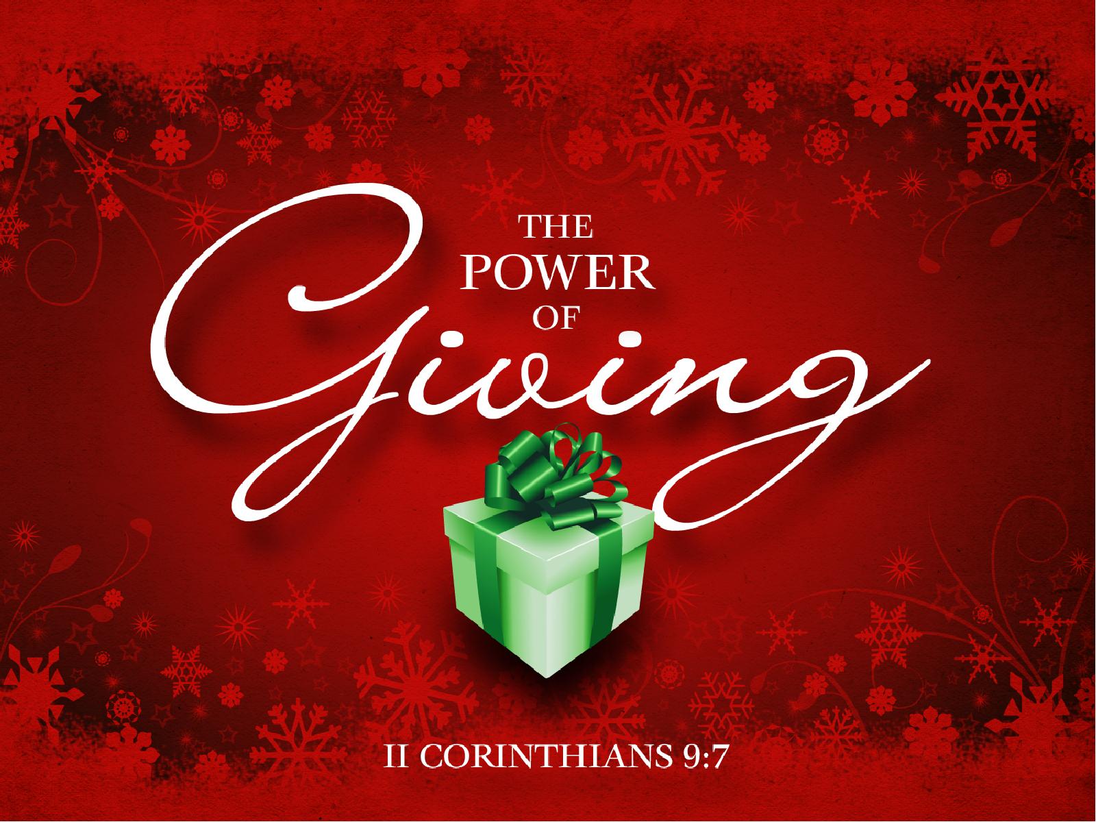 The Power of Giving PowerPoint Presentation