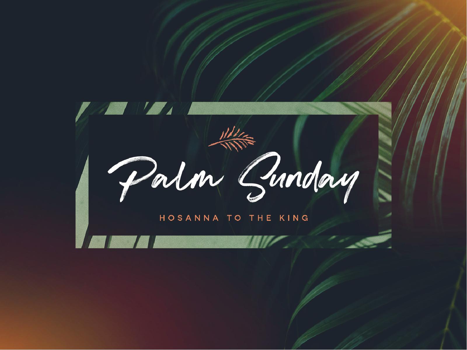 Palm Sunday Hosanna To The King Sermon PowerPoint
