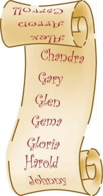 Names On Santa's List