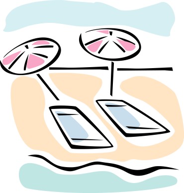 Beach Towels and Umbrellas