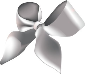 Black and White Bow