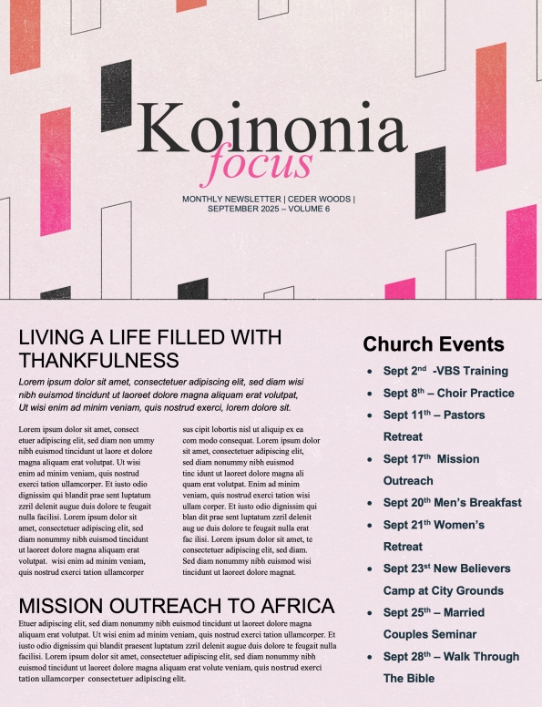 Block Party Church Newsletter 2022