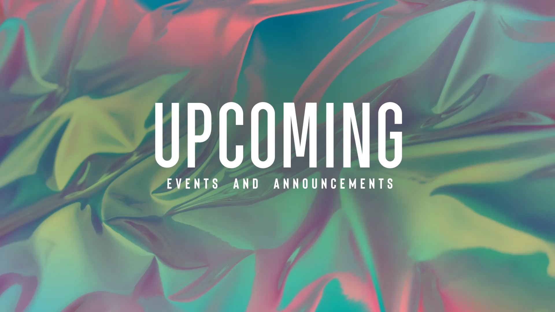 Upcoming Chroma Wave Church Motion Graphics