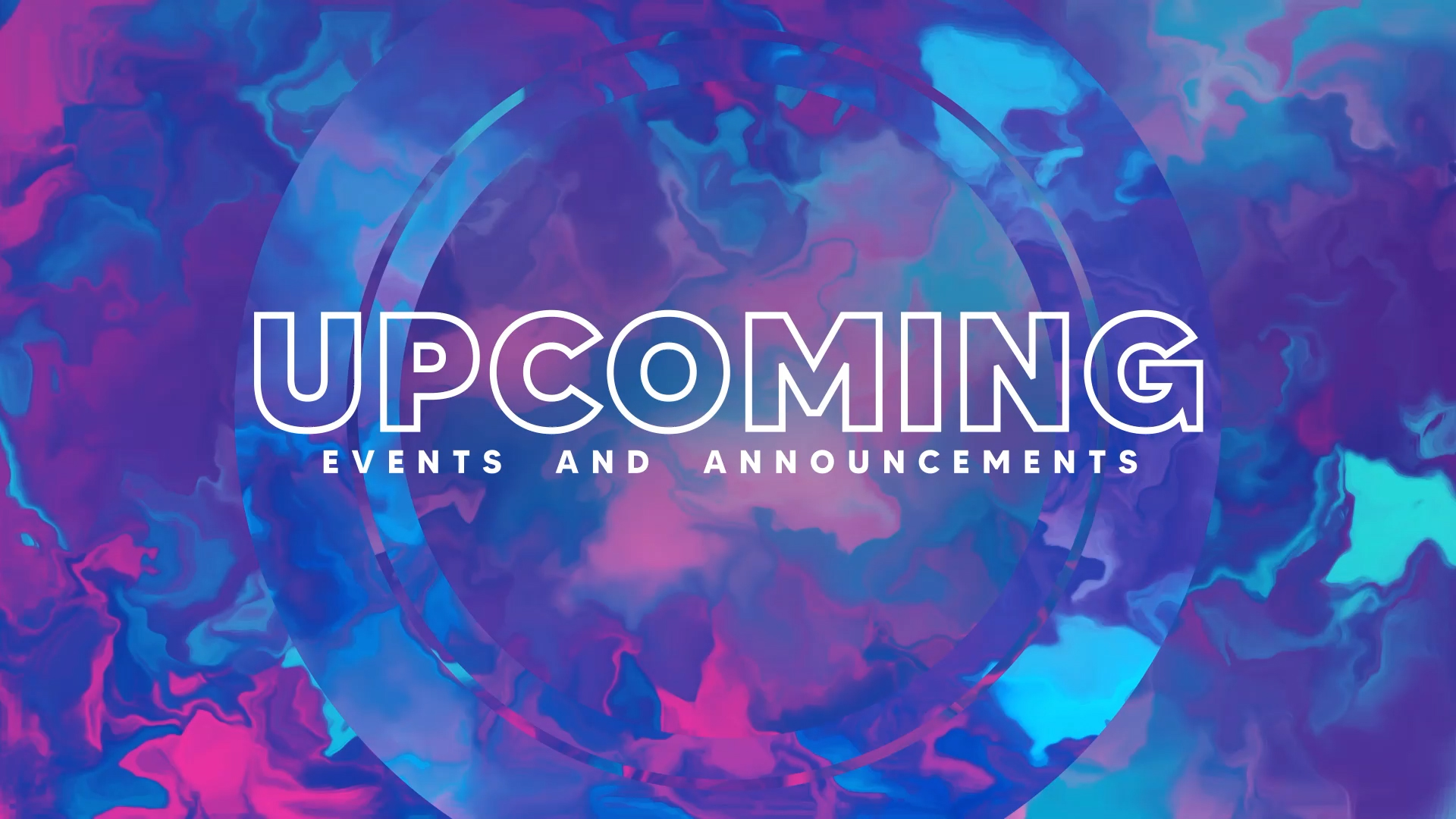 Announcements: Color Vibe Motion Worship Collection