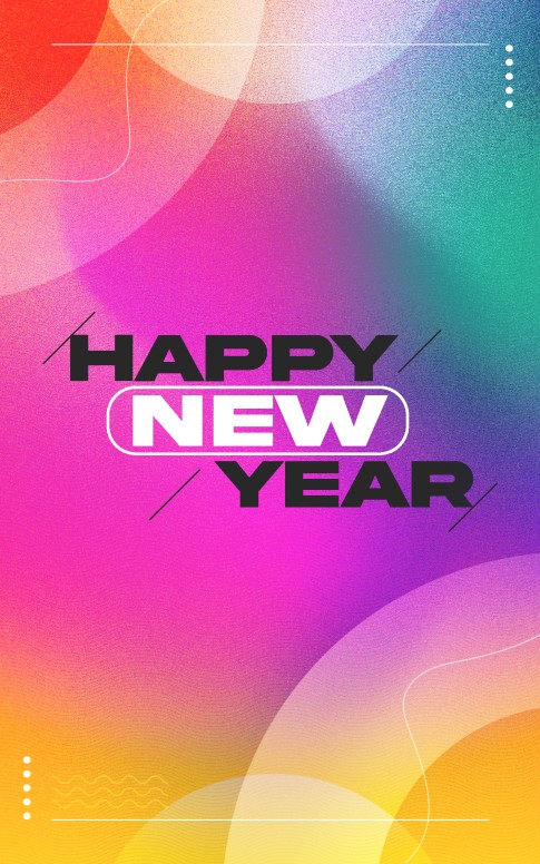 Happy New Year: Bifold Cover