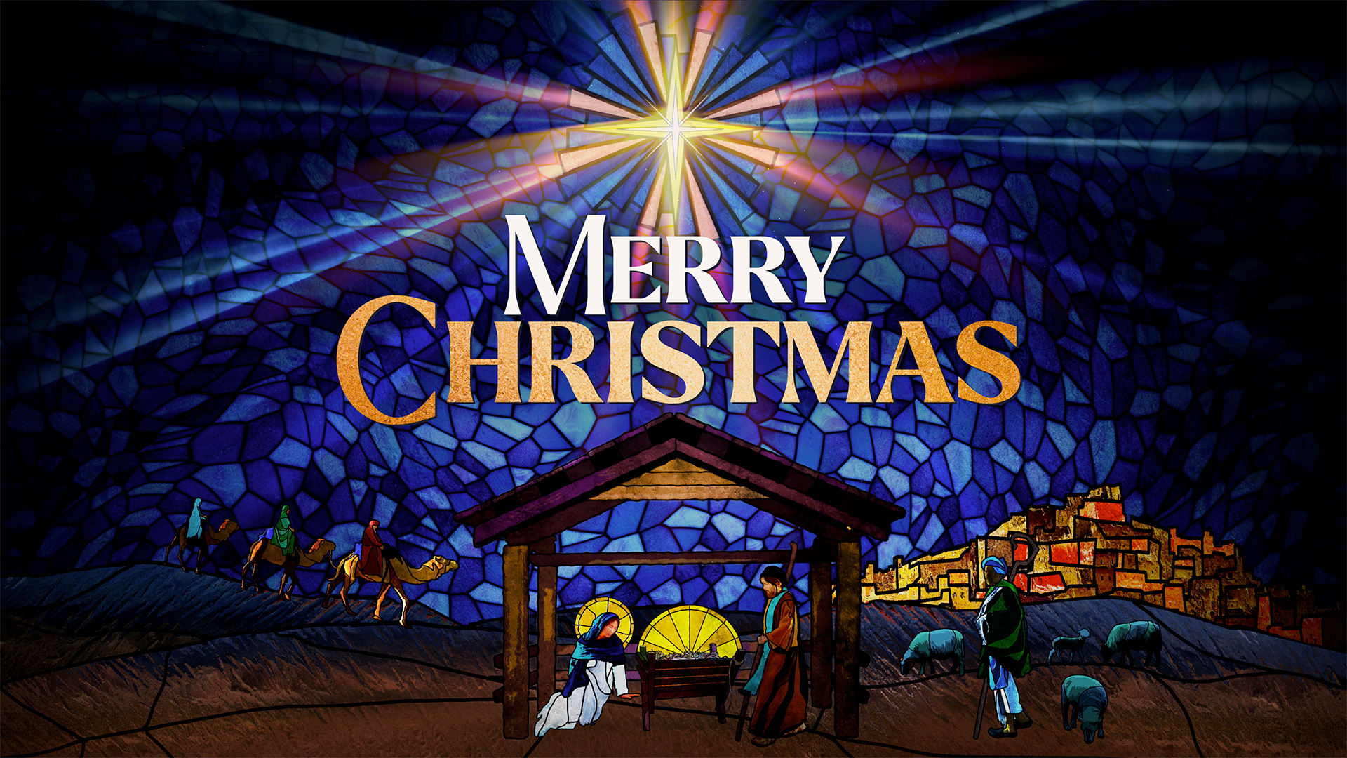 Stained Glass Collection by Lifescribe Media: Merry Christmas 1