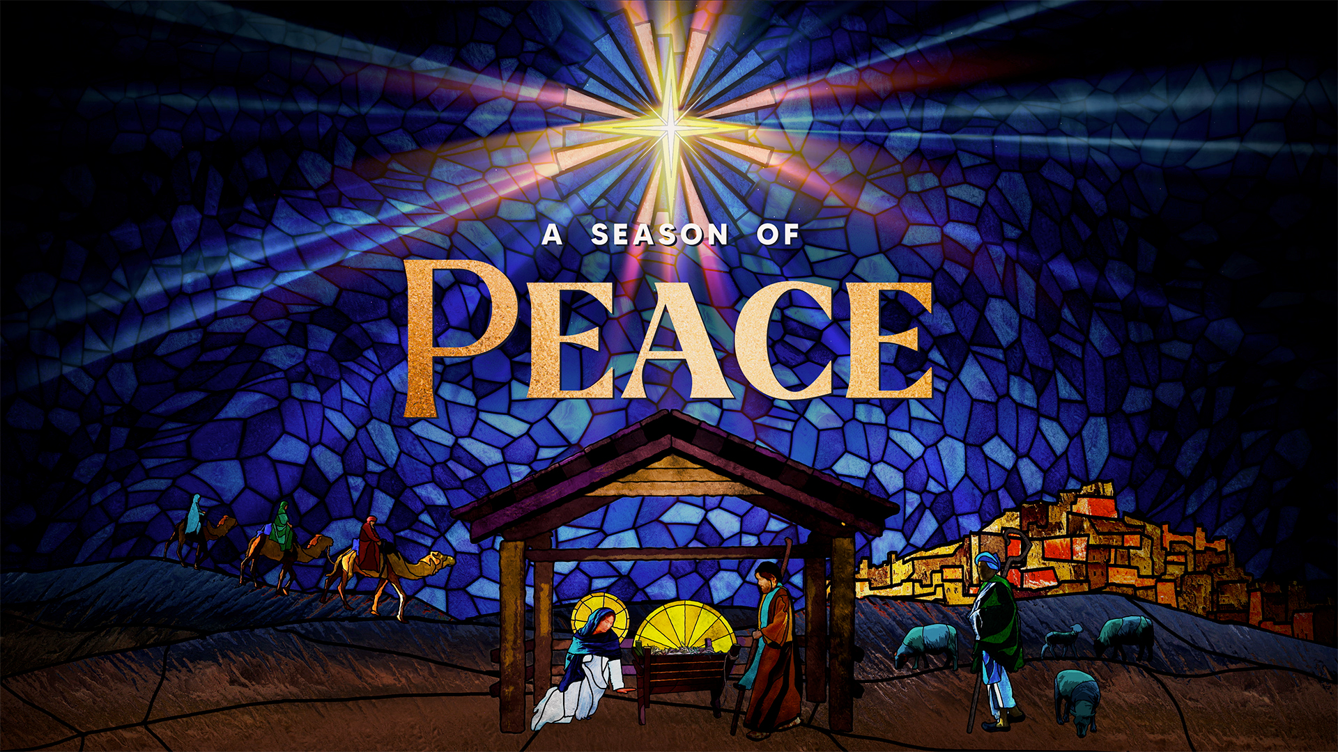 Stained Glass Collection by Lifescribe Media: Peace 1