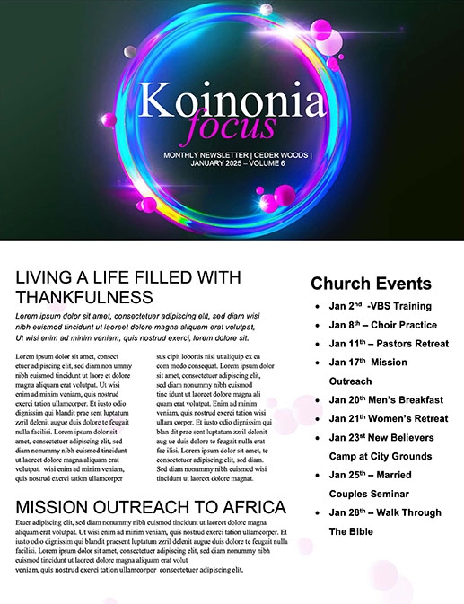 New Years Eve Party Neon: Newsletter